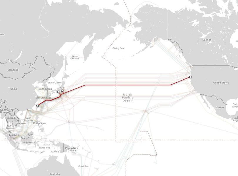 Transpacific Submarine Cable Network, Google FASTER